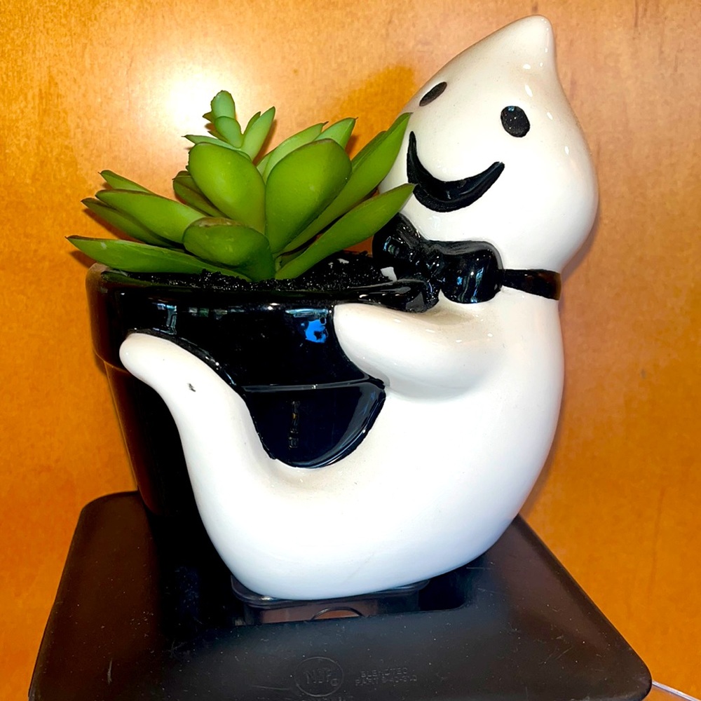 Ghost holding plant
